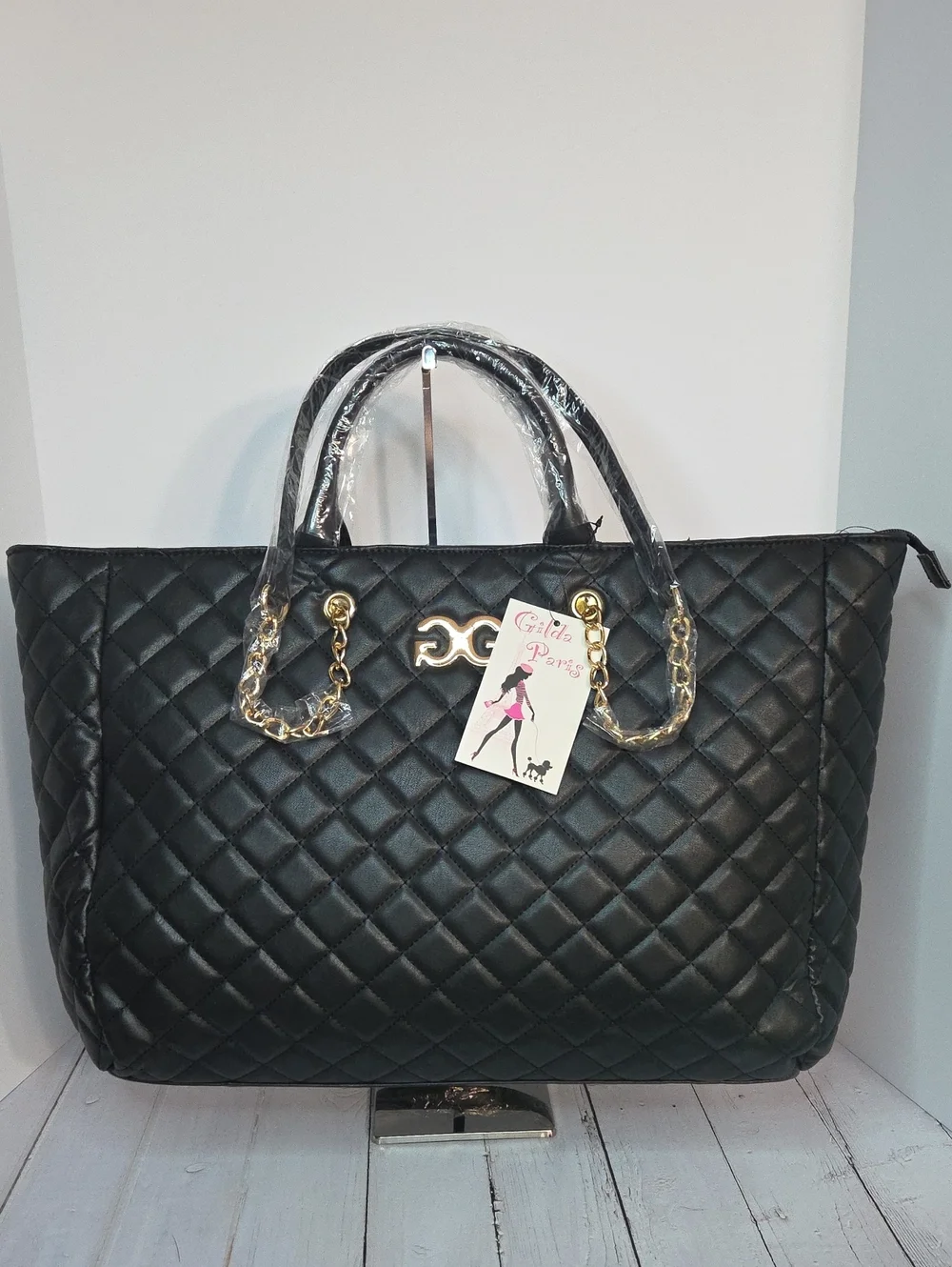Gilda Paris Quilted Large Tote NWT